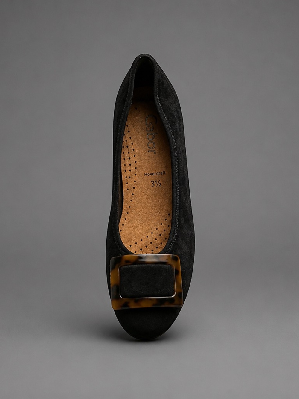 Black Tortoise Buckle Ballet Flat